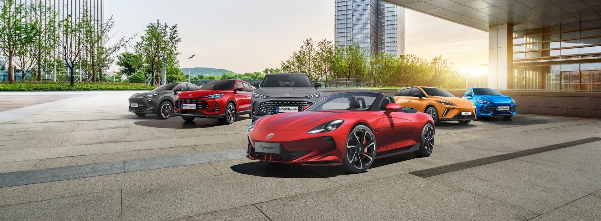 MG Modellpalette für Autovermietungen